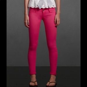 Abercrombie velour pink pants